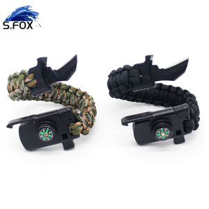 Pulsera de Supervivencia de Paracord 550 con Brújula y Cuchillo, Venta al por Mayor de Fábrica, Envío Directo - Product Image 2