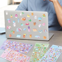 3D Puffy Stickerbuch-Aktivitätsset für Kinder, DIY-Szenenkollektion, pädagogisches Schaumstoff-Sticker-Set