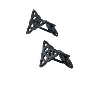 Gemelos Retro Celticos Triquetra de Acero Inoxidable para Hombre, Accesorios para Camisa Francesa y Traje, Ocasiones Formales de Negocios - Product Image 5
