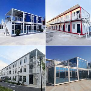 Maison conteneur détachable, hôtel portable, maison préfabriquée modulaire, appartement, dortoir du personnel, chantier de construction, villa, maison mobile - Product Image 5