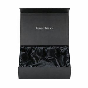 กล่องบรรจุภัณฑ์วิกผมแบบพับได้ ดีไซน์หรูหรา พร้อมแม่เหล็ก กล่องของขวัญกระดาษแข็งสีตามสั่ง สำหรับแบรนด์ความงาม พร้อมริบบิ้น - Product Image 3