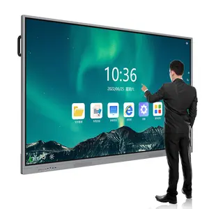 55/65/75/86/98/110 Inch Elektron Interactieve Slimme Whiteboard Digitale Touch Screen Interactieve Smartboards Voor School Klaslokaal