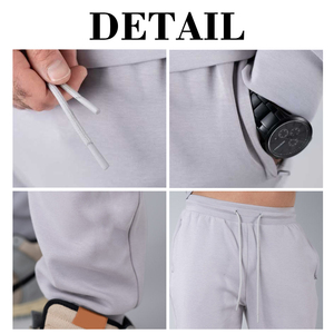 Pantalones Deportivos KingSen para Hombre, Corte Ajustado, Cintura Elástica con Cordón, Bolsillos con Cremallera, Transpirables, Casuales y Deportivos - Product Image 6