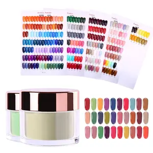 Creëren Uw Logo Hot Koop 2000 Kleuren Acryl Dompelen Poeder Voor Natuurlijke Nagels Dip Kleur Poeder