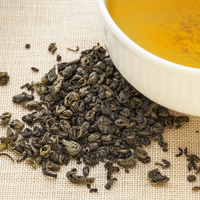 Thé vert en vrac en gros Gunpowder 3505AAA, boisson rafraîchissante estivale pour soulager la chaleur, thé en granulés serrés, thé vert chinois en vrac