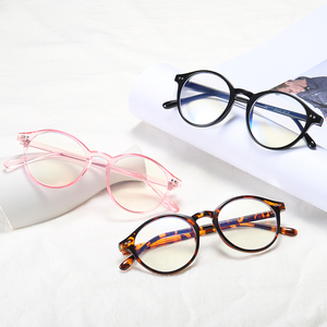 Rétro tr90 femmes hommes adultes oem cadre rond clair prescription uv lunettes de jeu lumière bleue oculos luz azul - Product Image 3