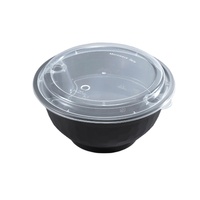 Togo ZS ZS-48 Contenant alimentaire rond jetable de 48 oz sans BPA, compatible micro-ondes, avec couvercle en plastique PP, design moderne