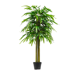 1.20 Hojas de Tela de Seda Artificial, Plantas Simuladas para Decoración de Jardín y Muebles, con Varillas Reales en Venta - Product Image 1