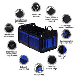 Boîtes à vêtements pliables portables <span class=keywords><strong>dossier</strong></span> Caddy <span class=keywords><strong>organisateur</strong></span> de coffre de stockage de <span class=keywords><strong>voiture</strong></span> pour étagères de Garage - Product Image 2