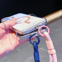 Funda Magnética Transparente a Prueba de Golpes para Teléfono Móvil iPhone 17 Pro Max 17 Air 16 15 14 13 12, Carcasa Transparente con Cordón