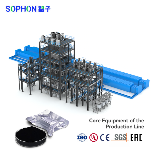 SOPHON Integrated Graphite Anode Line Stainless Steel Automatic Powder Slurry Processing Line for Lithium Ion Battery Material