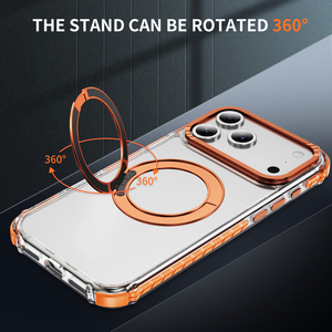 Nuova custodia per telefono con supporto rotante magnetico ad alta trasparenza per <span class=keywords><strong>Apple</strong></span> iPhone 17 <span class=keywords><strong>Cover</strong></span> protettiva ProMax per iPhone 16 - Product Image 3