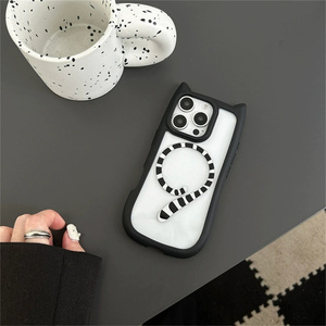 เคสแม่เหล็กหูแมว3D ใหม่ล่าสุดสำหรับ iPhone 16 15 14 13 12 PRO MAX 16 PLUS 13 <span class=keywords><strong>Mini</strong></span> 12 <span class=keywords><strong>MINI</strong></span> สำหรับ Samsung <span class=keywords><strong>S23</strong></span> S24 S25 Plus - Product Image 5