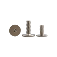 Vis de machine à tête plate ultra-mince en acier au carbone nickelé, à embase cruciforme, M1.2 à M6, pour châssis à profil bas