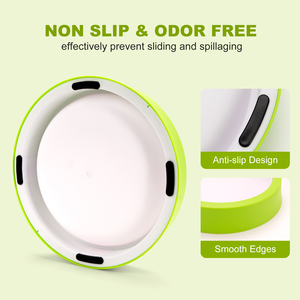 PP Pet Feeding Bowl Rounded Dog <b>Cat</b> Food Dish Easy Clean <b>Feeder</b> for Indoor Outdoor Travel Use - Product Image 2