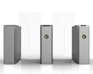 보안 보행자 반 높이 스테인레스 스틸 유리 슬라이딩 개찰구 게이트 카운터 체육관 RFID 액세스 제어 시스템 IP66 - Product Image 4