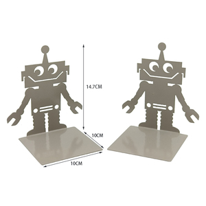 Good Quality Customized Metal <b>Bookends</b> for Office Desk Decor 10cm*10cm Size Cheap - Product Image 2