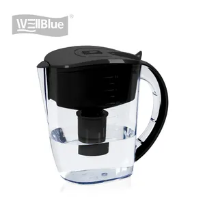 Purificateur d'eau, pichet avec filtre, capacité de 3,5 l, haute PH, sans BPA, plante