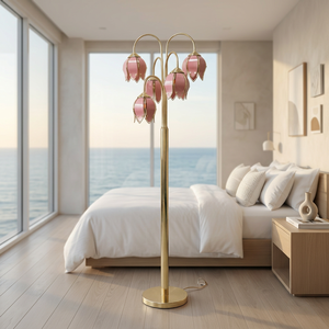 Lampe sur pied en forme de tulipe personnalisée, lumière LED florale, éclairage sur pied pour la maison, mariage, fête, hôtel, événement, salon, chambre à coucher, décoration - Product Image 4