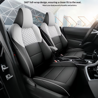 Housse de siège de voiture personnalisée en cuir de style sport de luxe, résistante à l'usure, pour toutes les saisons, ensemble complet pour Toyota BZ4X