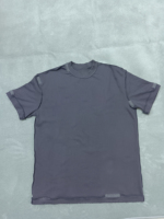 T-shirt en coton 100% 300GSM, lavage à l'acide, coutures apparentes, déstructuré, surdimensionné, logo brodé personnalisé, streetwear