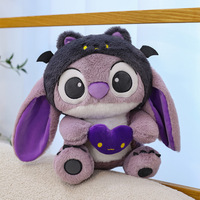 Boneka Plush Demon Stitch Ungu Ukuran Besar Baru, Boneka Kain Anak-anak, Hadiah untuk Anak Perempuan, Grosir untuk Perdagangan Luar Negeri