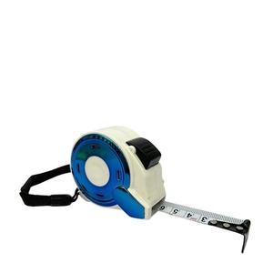 Cinta Métrica Autoenrollable de 5 Metros con Hoja de Acero Inoxidable, Retorno Automático, Sistema Métrico, Bloqueo con Botón, para Uso en Construcción - Product Image 1