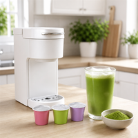 Capsules d'Espresso Matcha Crémeuses et Moussantes, Dosettes de Latte au Thé Vert Lisse, Machine à Café Monodose, Prix Usine