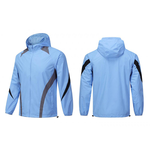 Veste et pantalon à fermeture éclair de haute qualité 100 lignes de réflecteur en nylon coupe-vent surdimensionné pour hommes - Product Image 5