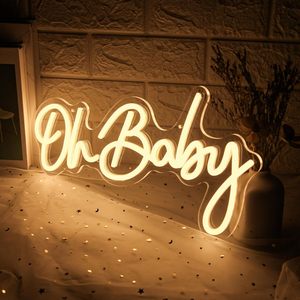 Oh Baby letreros neon LED dimmable USB powered ambient <b>light</b> store <b>window</b> decoration <b>light</b> street indicator <b>light</b> Customized 5v - Product Image 5