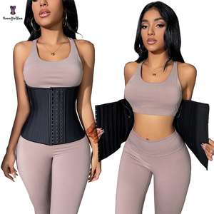 Noir femmes Ann <span class=keywords><strong>Chery</strong></span> colombie ceinture 29.5CM 25 acier os taille formateur poussant des trous d'air Latex Corselet pour la perte de poids - Product Image 6