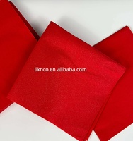Serviettes en papier Airlaid rouges de haute qualité en gros, pochettes à couverts personnalisées, serviettes de table pour restaurant
