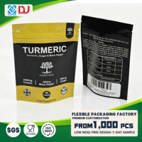 Sachet d'emballage plastique recyclable haute barrière pour capsules de vitamines, sachet d'emballage autoportant avec fermeture éclair réutilisable