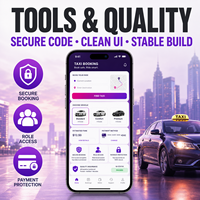 La Mejor Aplicación de Compartición de Viajes y Reserva de Taxis para iOS y Android con Emparejamiento de Conductores y Rastreo GPS en Vivo LionCreate