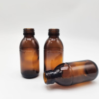 Médecine bon marché de haute qualité 125 ML bouteille en verre de sirop vide pour les boissons médicales cosmétiques