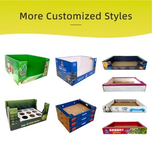 Supermarket Custom Sam's & WM Cardboard PDQ Pallet Display POP Counter Top Paper Tray Display Stackable Cardboard Display Box - Product Image 6