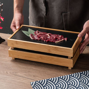 Assiettes <span class=keywords><strong>en</strong></span> ardoise naturelle occidentale, carrées et solides, <span class=keywords><strong>pour</strong></span> sushi, steak, <span class=keywords><strong>barbecue</strong></span>, plateau à fromage, pizza, fruits, plateau à thé - Product Image 3