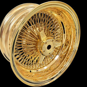 Roues forgées Roues en fil d'or <span class=keywords><strong>2</strong></span>/3 Bar Knock Off Spoke PCD 5x114.3 <span class=keywords><strong>CB</strong></span> 72.6mm Jantes pour Chevy Impala Cadillac <span class=keywords><strong>Lincoln</strong></span> classique - Product Image 4