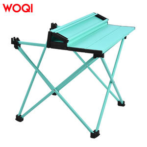 Mesa plegable mini para camping Woqi de 56x40x40 cm, mesa rectangular portátil de aluminio para exteriores, para picnic y barbacoa. - Product Image 4