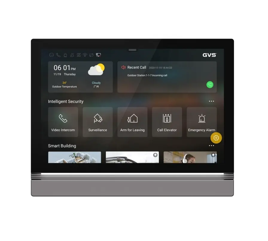GVS Z10 Android vídeo porta telefone com KNX EIB sistema de automação residencial inteligente Servidor doméstico Smart Monitor de vídeo do painel de controle do servidor doméstico