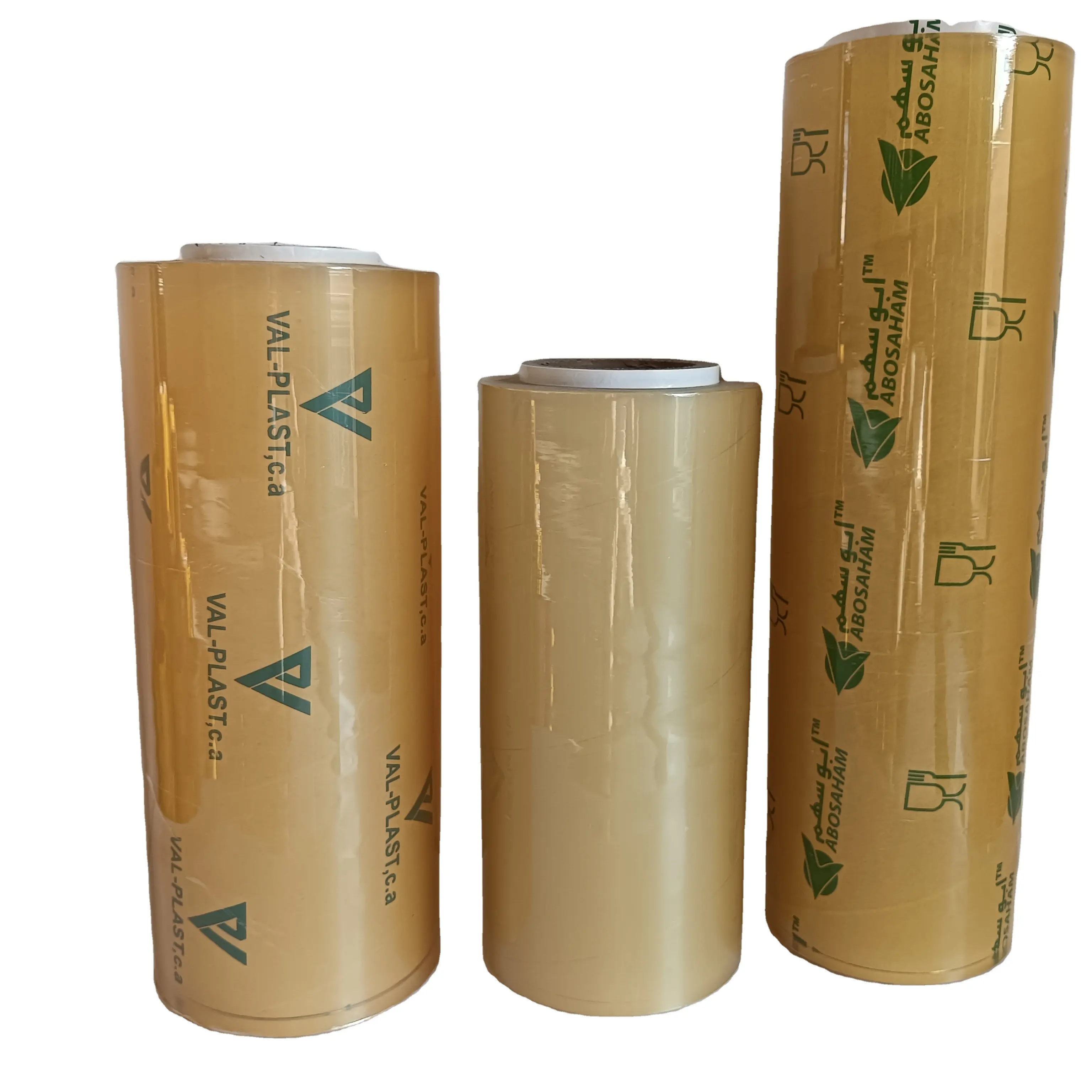 Hoge Kwaliteit Pvc Huishoudfolie Voor Voedsel Plastic Vershoudfolie Voedsel Wrap Met Cutter Stretch Film Wrap