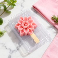 Moule à gâteau en silicone de qualité alimentaire pour crème glacée, dessert, mousse, fleur de pivoine, fleur de pêche, résistant aux basses températures