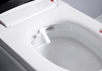 WC électrique intelligent avec capteur de pied, chasse d'eau par gravité, télécommande, siège chauffant, chasse d'eau automatique, réservoir encastré