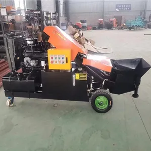 30 Type Diesel Cement Mortar Trailer Pump Small Portable Concrete Conveying Pump With Good Price