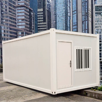 Maison conteneur mobile modulaire préfabriquée, villa hôtel solaire, panneau sandwich en acier respirant, rectangulaire, moderne, standard