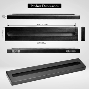 JUNJI Étagère pour disques vinyles en bois de pin élégant Organisateur de maison Support mural flottant pour collection d'albums - Product Image 6