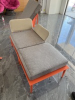 Ensemble de meubles d'extérieur modernes en aluminium moulé, confortables, pliables, imperméables, écologiques, durables et portables pour la maison