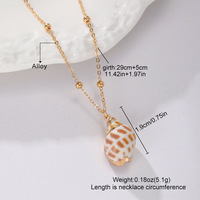 Collier tendance en coquille d'ormeau pour femme, collection Océan, avec chaîne gourmette, coquillage naturel pour la plage