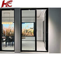 Proveedor Chino de Ventanas Abatibles Modernas de Aleación de Aluminio, Diseño Personalizado, Doble Vidrio Templado Low-E, Anti-Robo