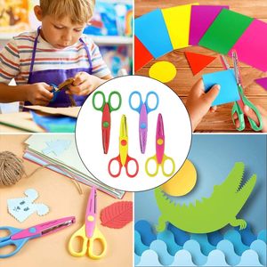 Colorful Decorative Paper Edge Scissor Set Kids Scissors for Crafts <b>Scrapbooking</b> Kids Design Scissor - Product Image 3